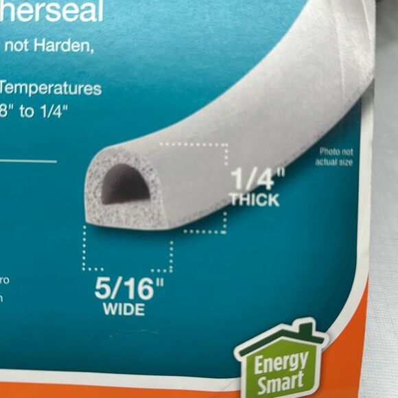 Frost King EPDM D-Profile Self-Stick Weatherseal Medium Gap 1/4" x 5/16" USA - Picture 5 of 6